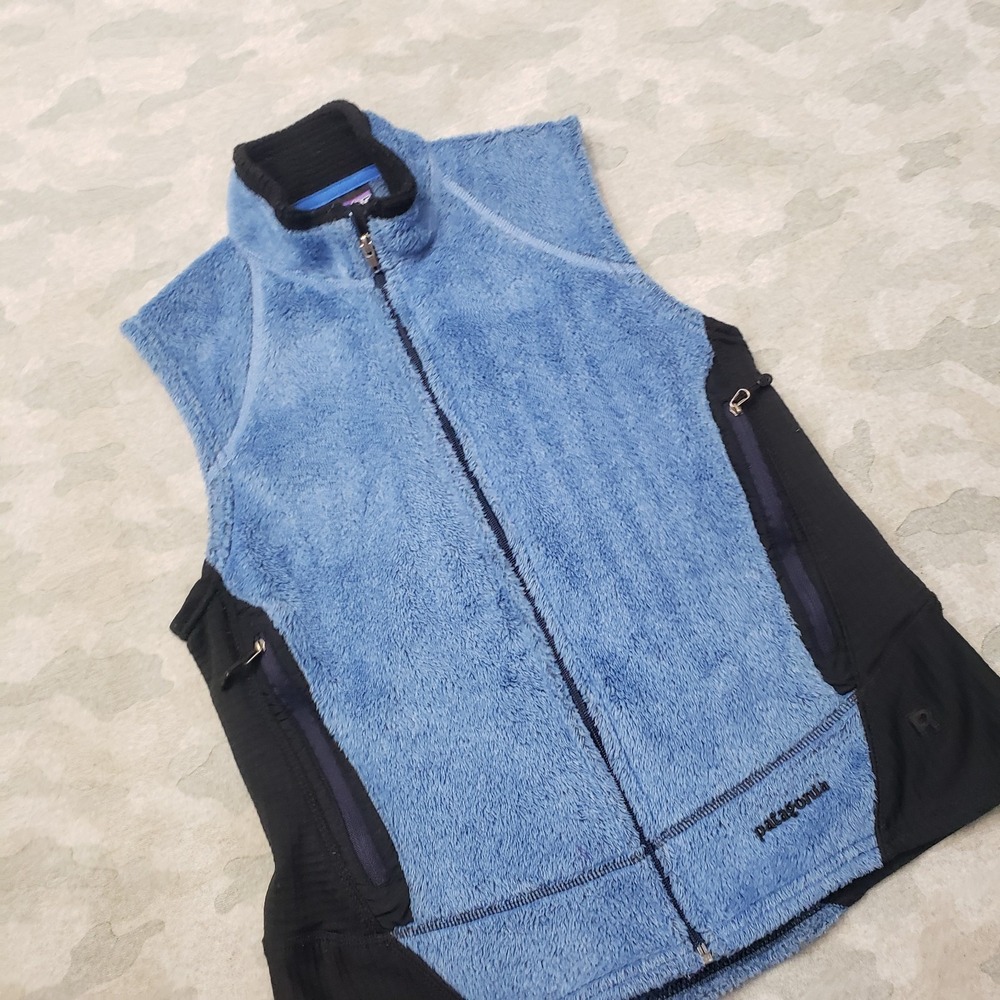 Vintage Patagonia Vest Womens Large Blue Regulator Full Zip Y2k Gorpcore - Picture 2 of 11